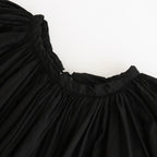 GARMENT DYE LAWN GATHER SMOCK #Black [no.7520]