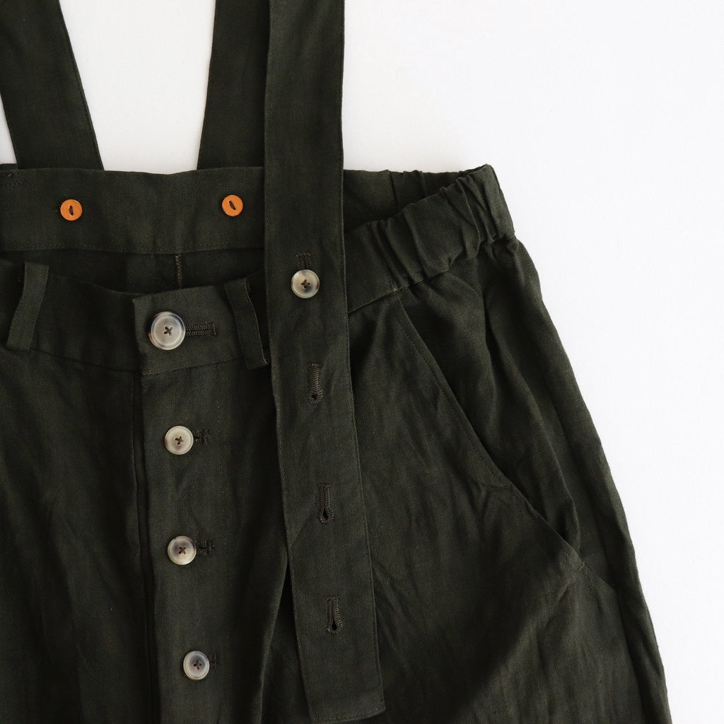 季節の夜 Poet suspender trousers #Moss green [TLF-225-pa003-Ldb]