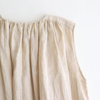 DENSELY LINEN GATHER DRESS #Antique White [no.7310]