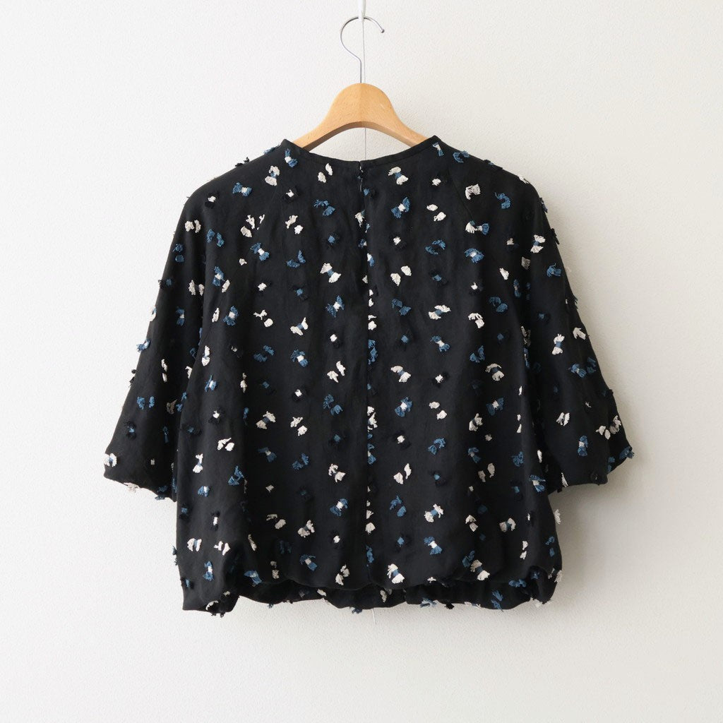 balloon sleeve pullover #itomaki BK [KJ507SS44]