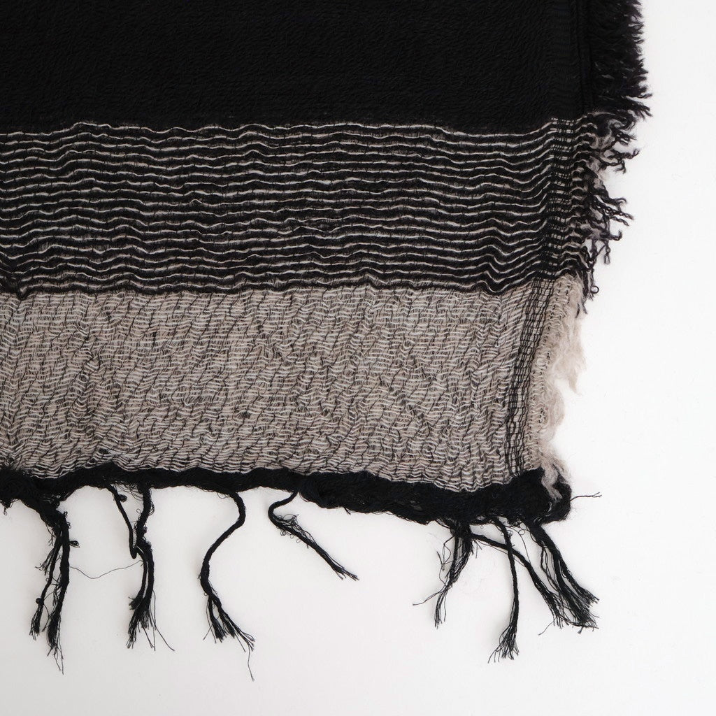 roots shawl MIDDLE #F [BK-GY-1119]