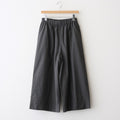 40s POPLIN PLAIN HEM PLEATS EASY PANTS #9700 GREY [NSL25546]