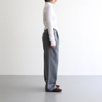 high twist cotton sheer jersey turtle-neck Tee #off white [WVFL-UW104]