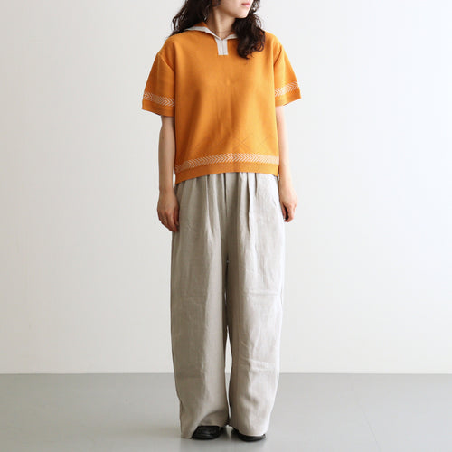 Kafusho Polo Knit #Orange [261808]