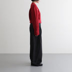 fine lambs wool crew-neck P/O #red [WVFL-UW117]