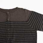 Stripe Cardigan #Brown x Black [Oni067]