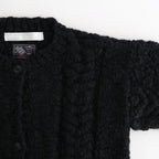 夜を紡ぐ Knitted cardigan #black [TLF-126-hkn003]