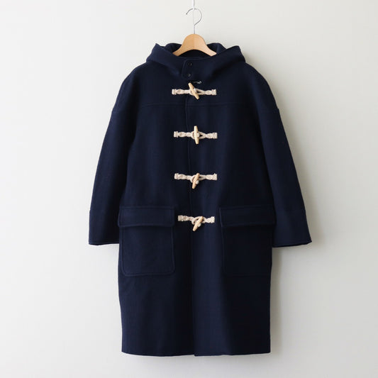 WOOL FELT KNIT DUFFLE COAT #Navy [no.7116]