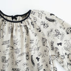 GRAFFITI GATHER SMOCK #Flax [no.7956]