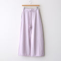brushed silk cotton wide straight pants #lilac [WVFL-UW103]