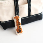MINI MINI TOTE KEY RING #Black dog付き [no.8008]