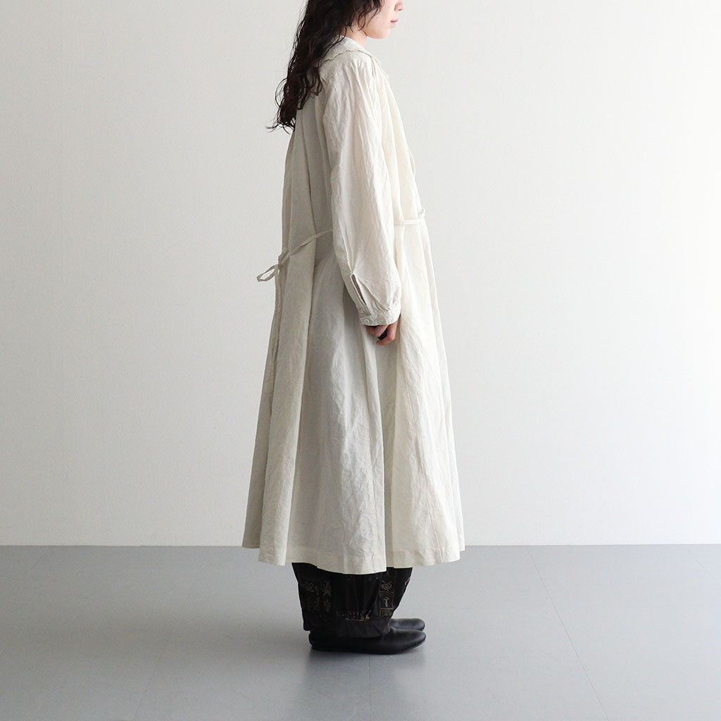 乾いた庭：レースカラーワンピース #powder pink [13261-05111]