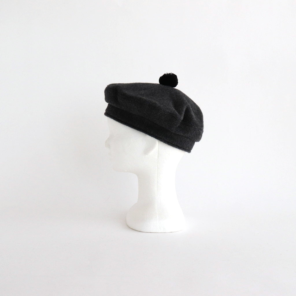 ANGOLA BERET #Charcoal [no.7125]