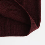 ex.superfine lambs wool & rayon mole skirt #burgundy [WVFL-UW110]