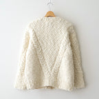 夜を紡ぐ Knitted cardigan #ecru [TLF-126-hkn003]