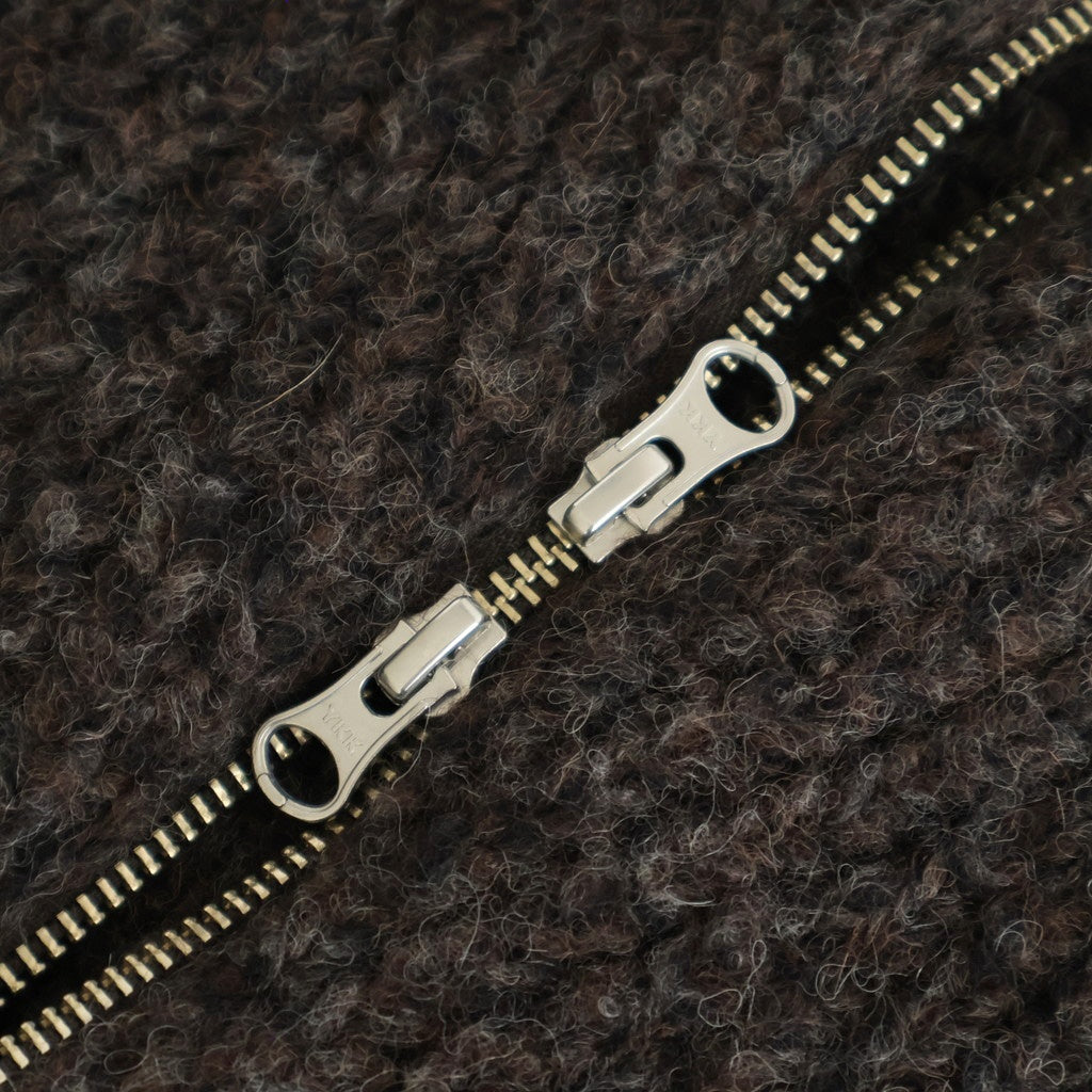 Blushed knit vest #Dark brown [252804]