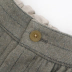 薄雲：Wide pants #A pale stripes [13251-19413]