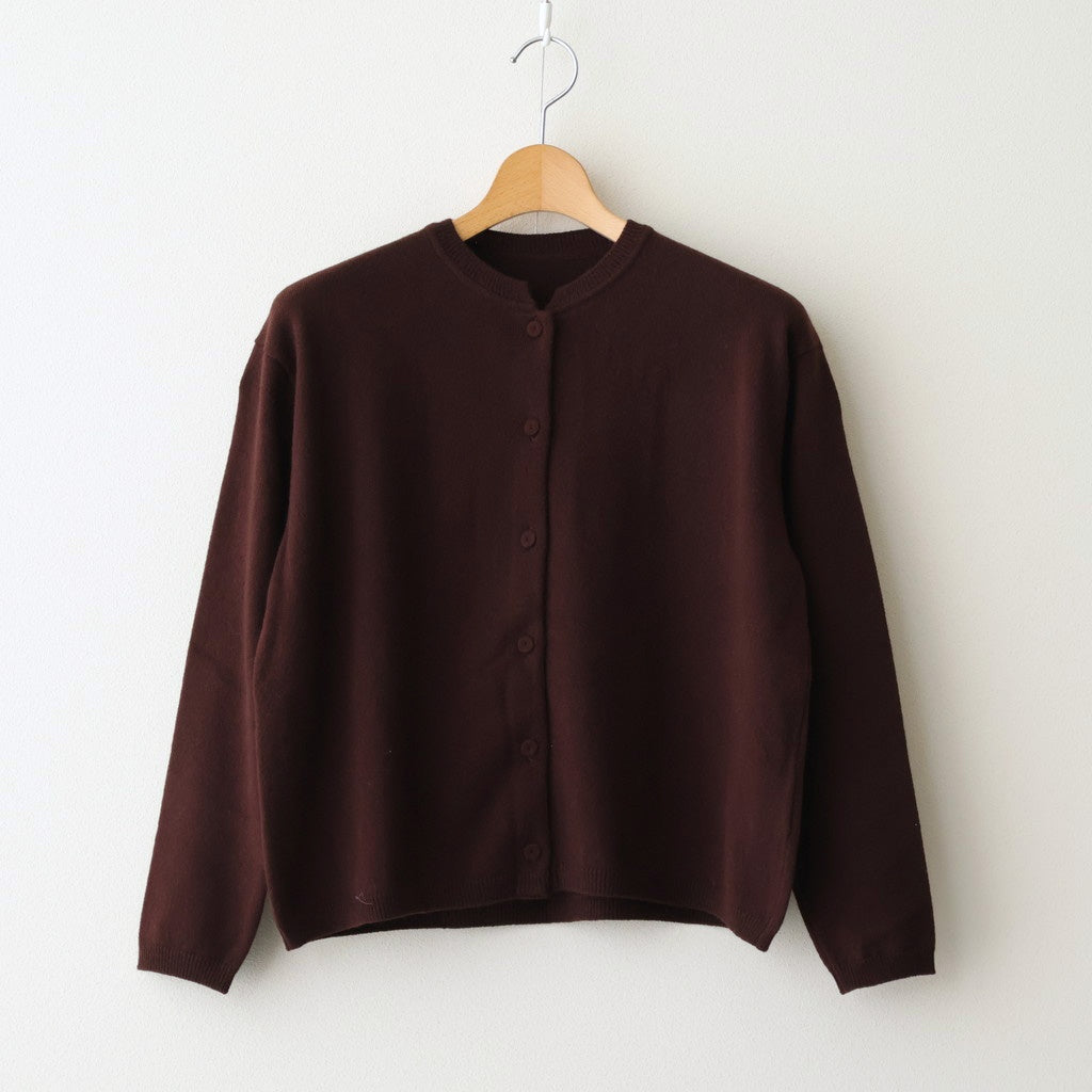 Lister Wool Cashmere Cardigan #D.BR [A232252TK809]
