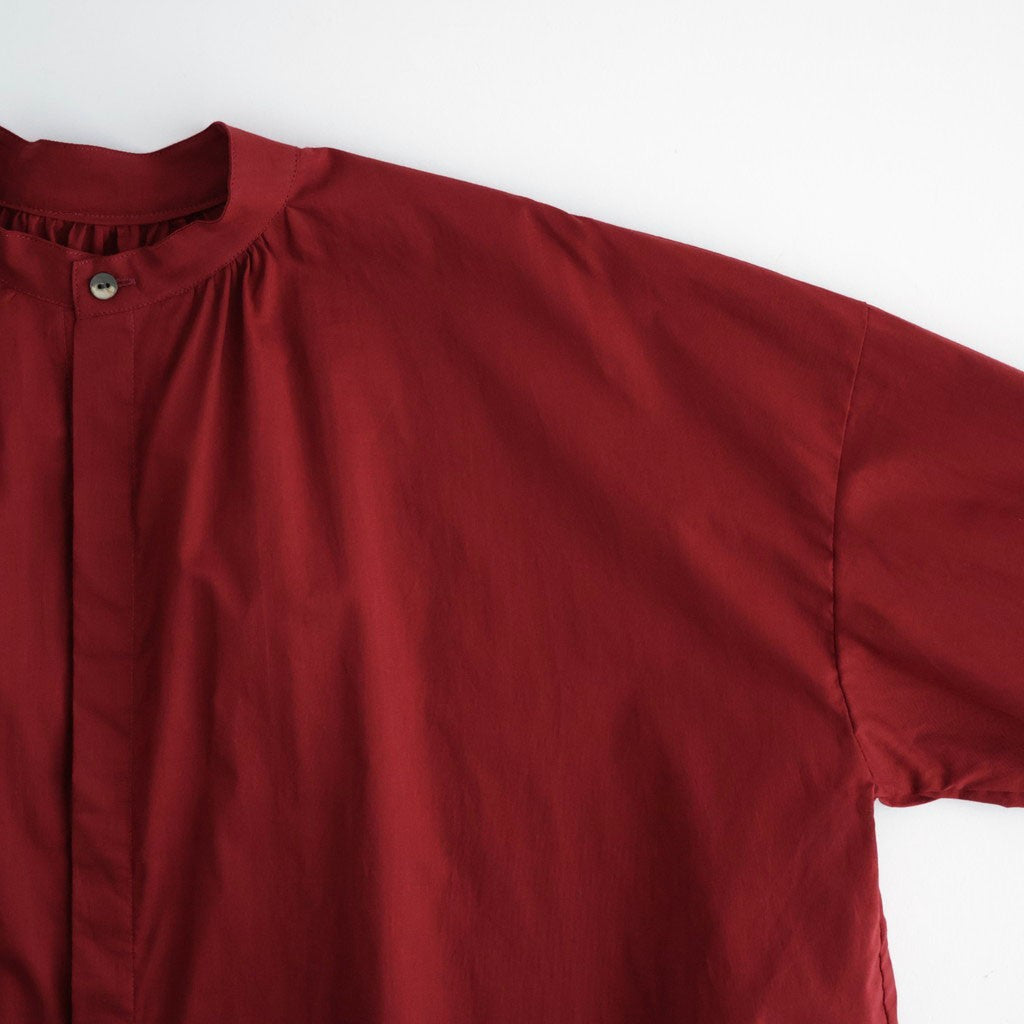 沈黙の音色 Flared blouse #Bordeaux [26F-SH001-CL]
