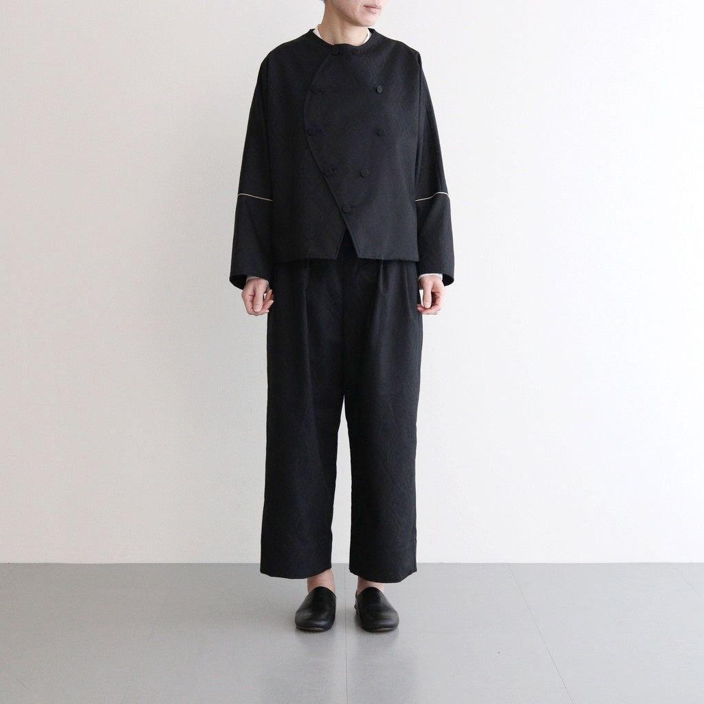 ⽩⽇の夢 Double breasted jacket #Black [TLF-225-jk001-dja]