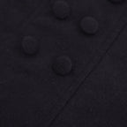 冬の肖像 Square Neck tucked dress #black [TLF-126-op006-cst]