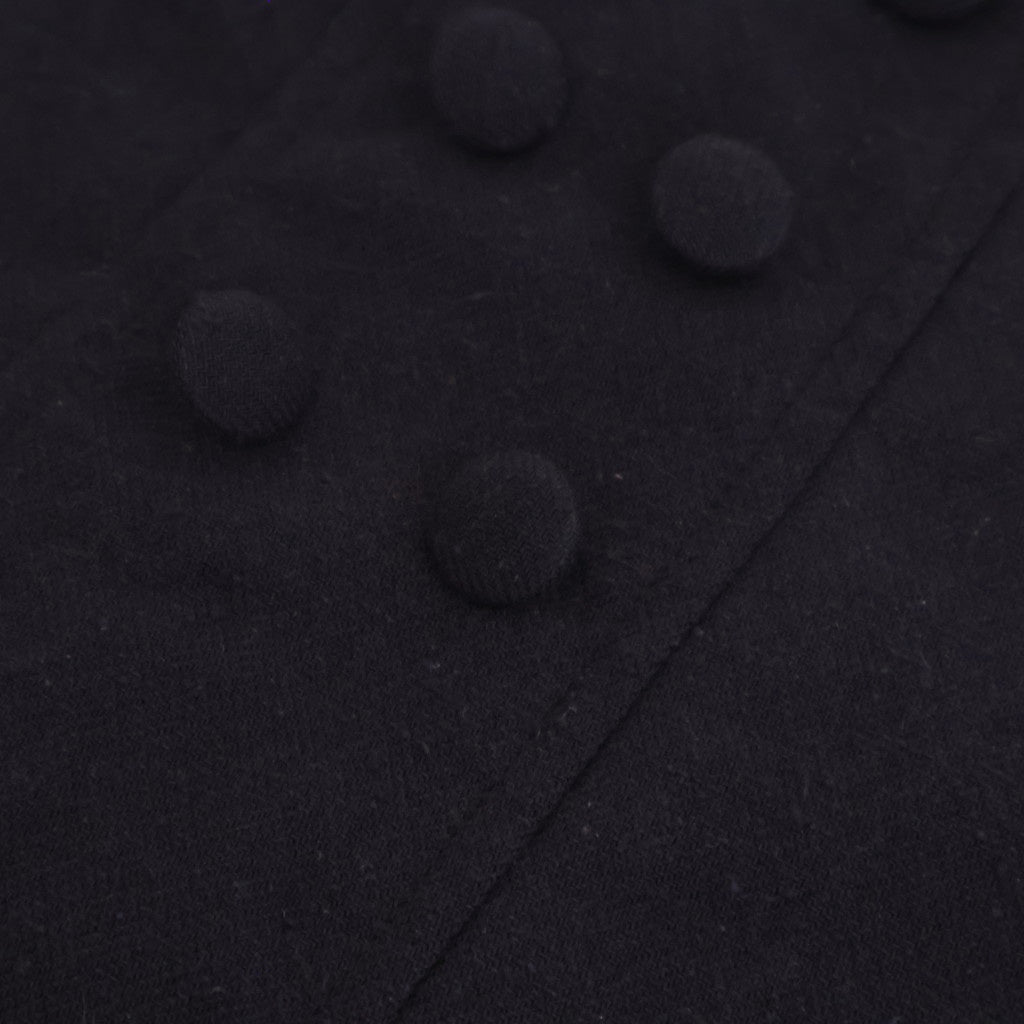 冬の肖像 Square Neck tucked dress #black [TLF-126-op006-cst]