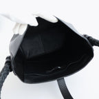 GRAINED LEATHER ONE HANDLE BAG #9900 BLACK [SVMDS2551F]