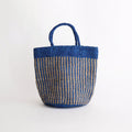 STRIPE SISAL BAG #3781 BLUE / NATURAL [ANSL2501]