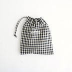 G.C. DRAWSTRING BAG (S) #Black [no.8070]