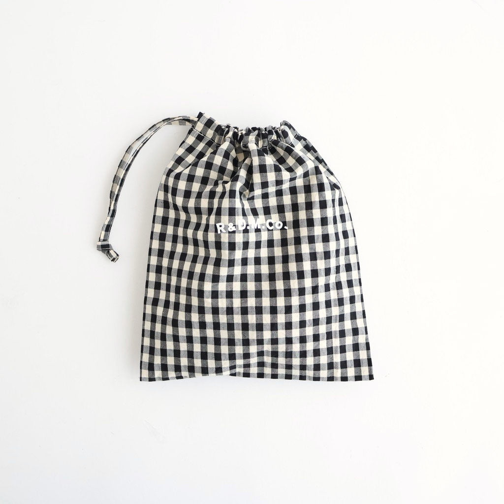 G.C. DRAWSTRING BAG (S) #Black [no.8070]