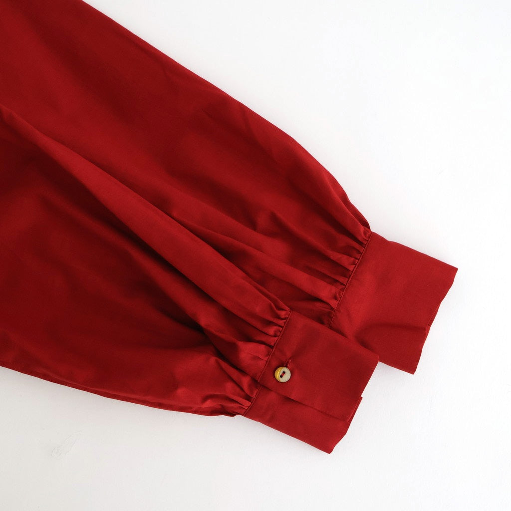 静寂の欠片 Back open garher dress #Agate red [TLF-126-op001-la]