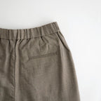 WOOL SERGE 2TUCK TAPERED EASY PANTS #8300 BEIGE [GNMDS2501WS]