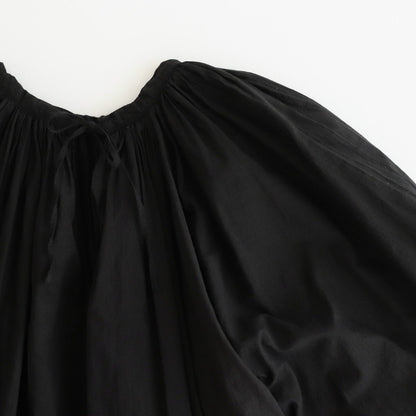 GARMENT DYE LAWN GATHER SMOCK #Black [no.7520]