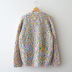 superkid mohair & cotton nep yarn ribbed-knit C/D #pink [WVFL-UW111]