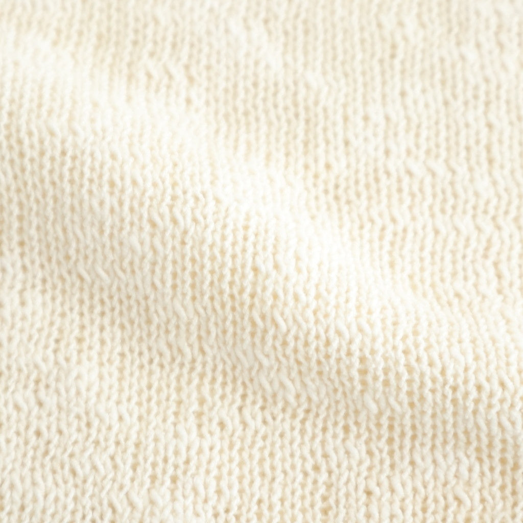 cotton & silk slub yarn bottle-neck P/O #off white [WXSP-UW125]