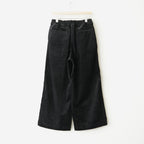 8WALE CORDUROY EASY WIDE PANTS #9900 BLACK [GNMDS2052CR]