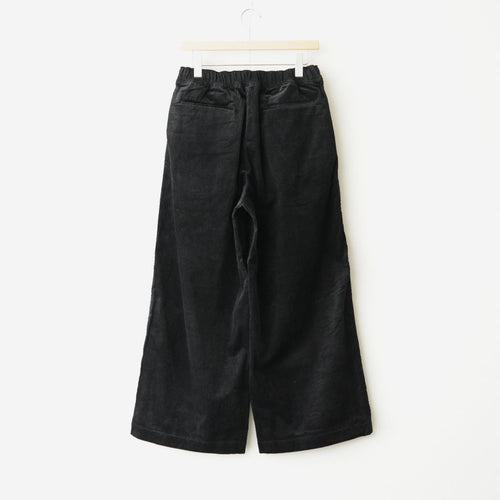 8WALE CORDUROY EASY WIDE PANTS #9900 BLACK [GNMDS2052CR]