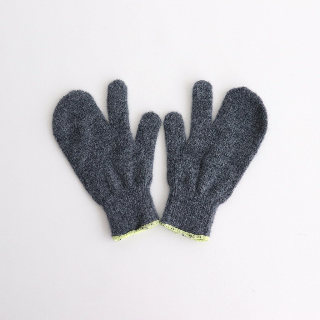 3FINGERS MITTEN #MID-GREY/LEMON [TMB-GNT3]