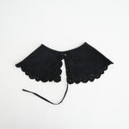 乾いた庭：付け襟 #black [13261-05516]