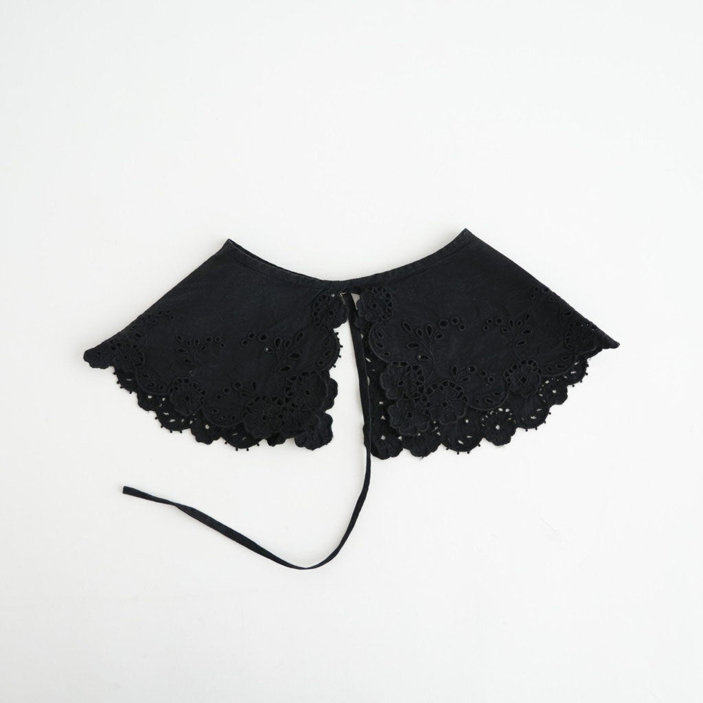 乾いた庭：付け襟 #black [13261-05516]
