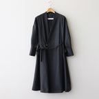 手の中の夜 Double-Breasted dress #charcoal [TLF-125-op012-mw]