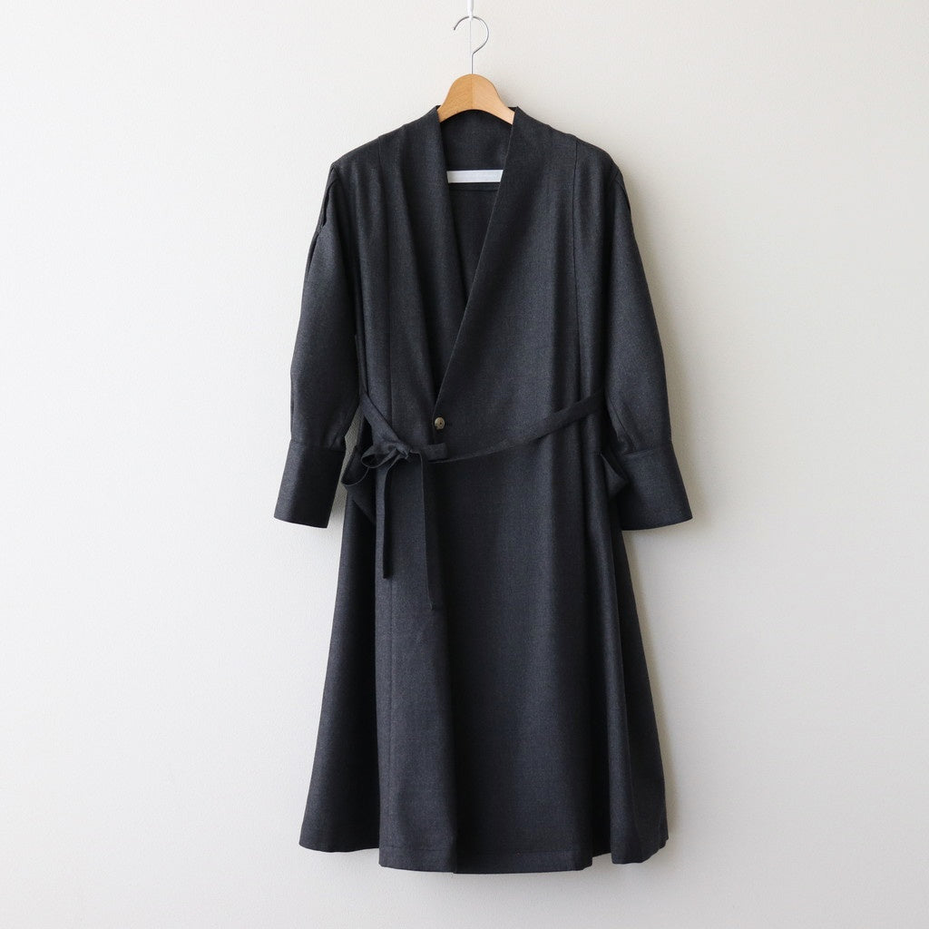 手の中の夜 Double-Breasted dress #charcoal [TLF-125-op012-mw]