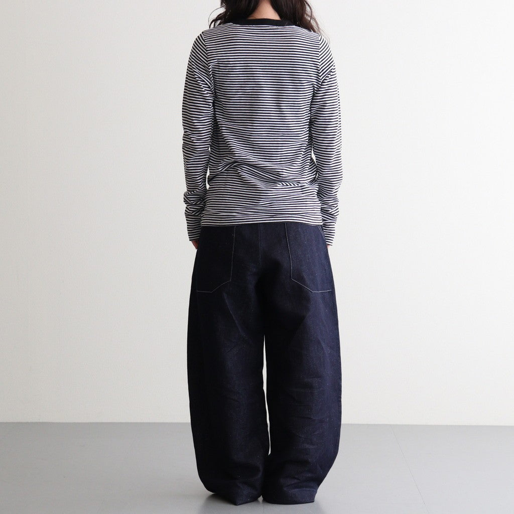 G.B. L/T SHIRT APPLE PATCH #Black Thin [no.8030]