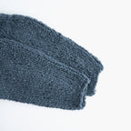 british super down slub felt yarn hand-knit cardigan #dark teal [WXFL-UW127]