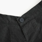 乾いた庭：ヘムレースオーバーシャツ #black [13261-05207]