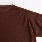 Jenner Linen Knit Crew #D.brown [A232251TK765]