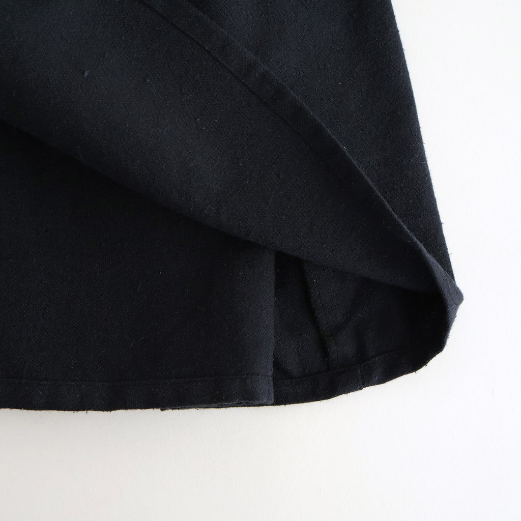冬の肖像 Funnel neck over blouse #black [TLF-126-sh007-cst]