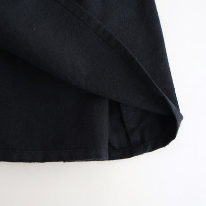 冬の肖像 Funnel neck over blouse #black [TLF-126-sh007-cst]