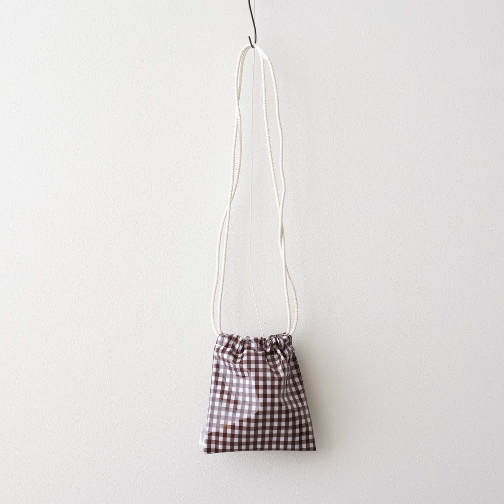 巾着POCHETTE #GINGHAM BROWN [TMB-2586H]