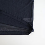 cashmere & supima cotton gauze jersey baseball Tee #navy [WXFL-UW105]